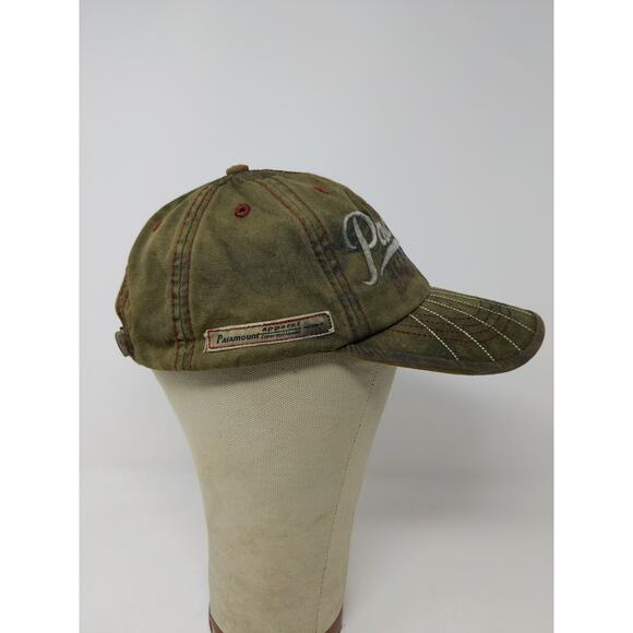 Paramount Apparel International Strapback Hat Green OSFA Embroidered Spell Out - Picture 6 of 11